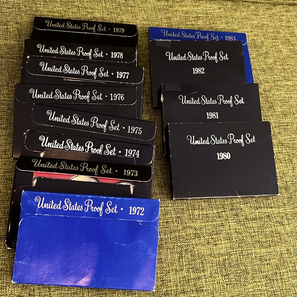 United States Proof sets 1973 to 1983